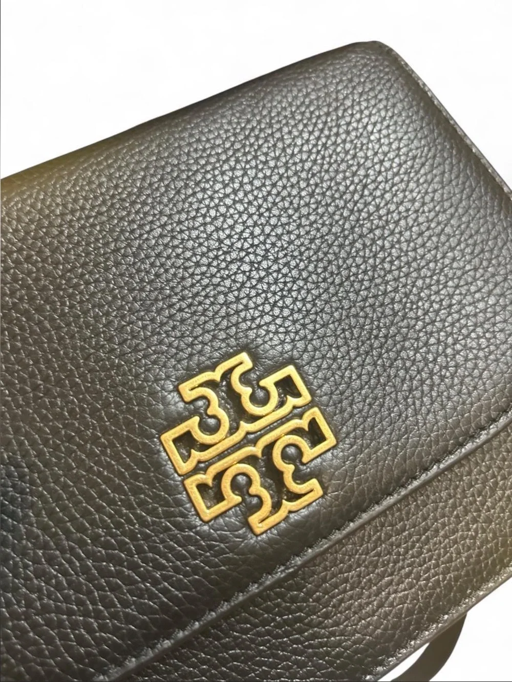 Tory Burch Britten Crossbody Bag with Gold Emblem